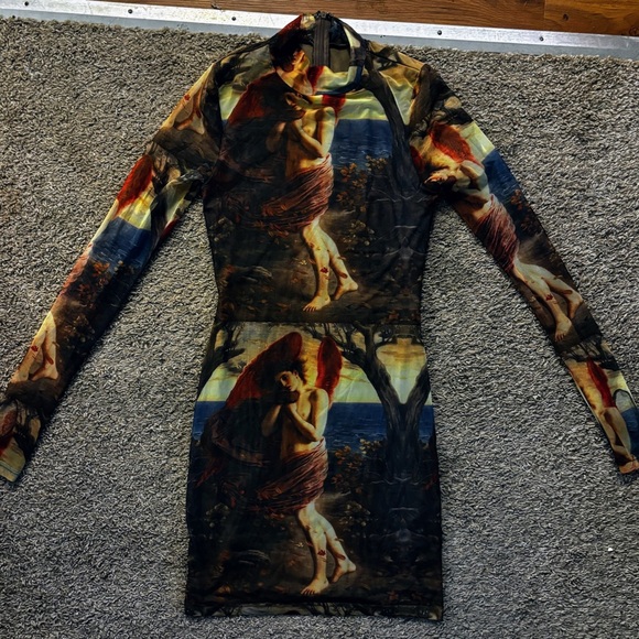 AKIRA brand Woman’s size small Watercolor painting dress Like new condition - Picture 5 of 16